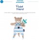 Chicco Pocket Friend Orsetto, Peluche per Neonati a Forma di Morbido orsetto, Azzurro